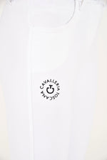 Girl's Orbit Logo Breeches - White