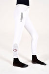 Girl's Stripe Breeches - White