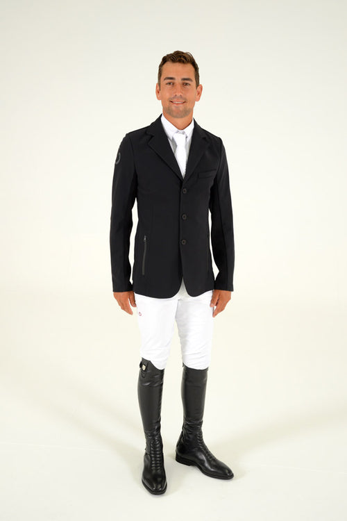 Tech Knit Men's Riding Jacket - Black