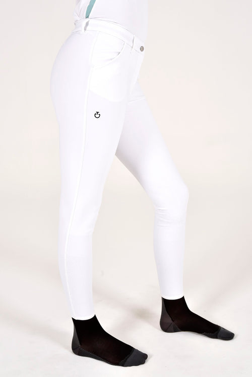 Cavalleria Toscana - Knee High Perforated Breeches - White