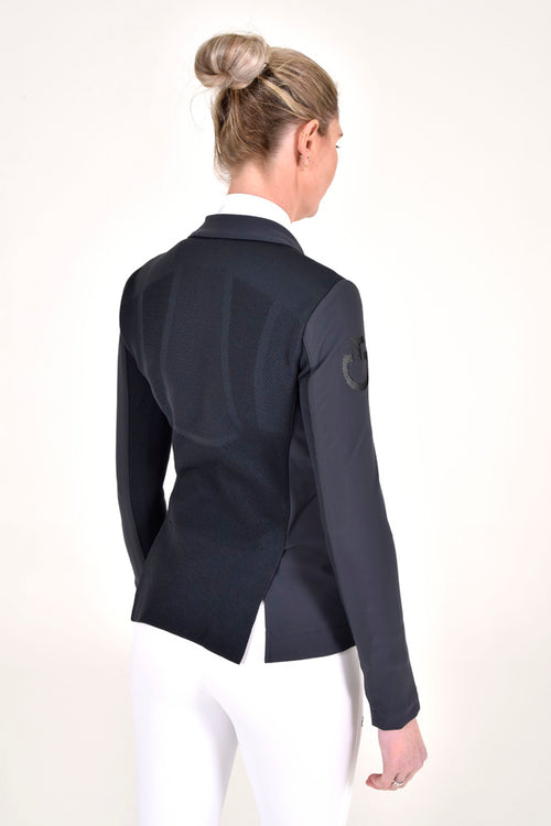 R-Evo Light Tech Knit Zip Riding Jacket - Smokey Blue (Size 46)