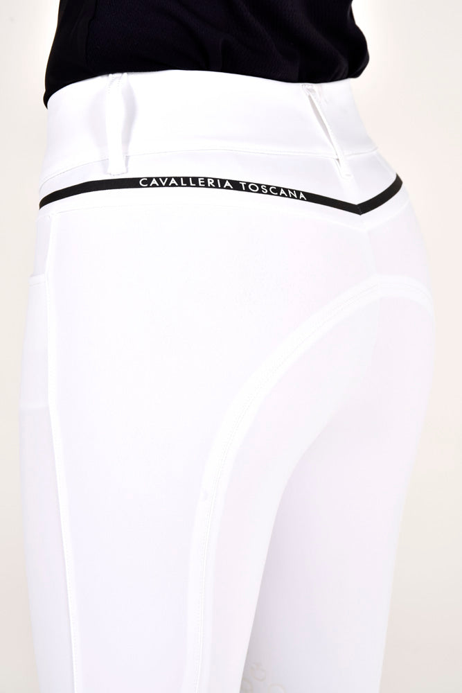 CT Print Logo Stripe Breeches - White