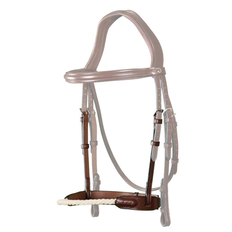 New English Rope Noseband - Brown