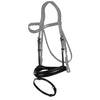 New English Matte Medium Noseband with Flash - Black