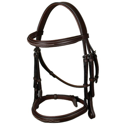 Hunter Cavesson Noseband Bridle - Brown