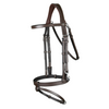 Working Flat Leather Bridle with Snap Hooks - Brown