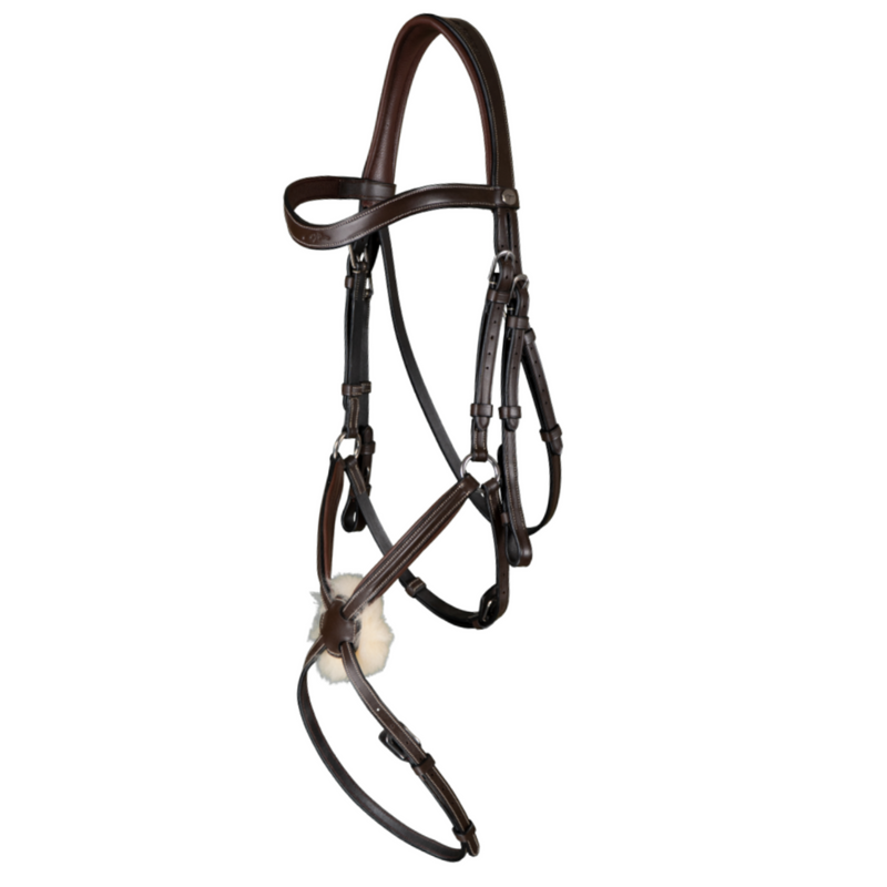 Working Figure 8 Noseband Bridle - Brown