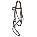 Working Fig 8 Noseband Bridle - Brown