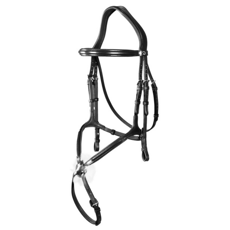 New English Figure 8 Noseband Bridle - Black