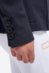 Jersey Mesh Riding Jacket - Navy w Gold Logo