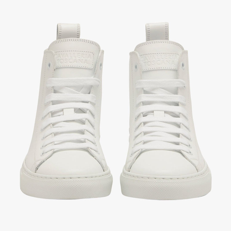 Cavalleria Toscana - CT Leather High Top Sneakers - White