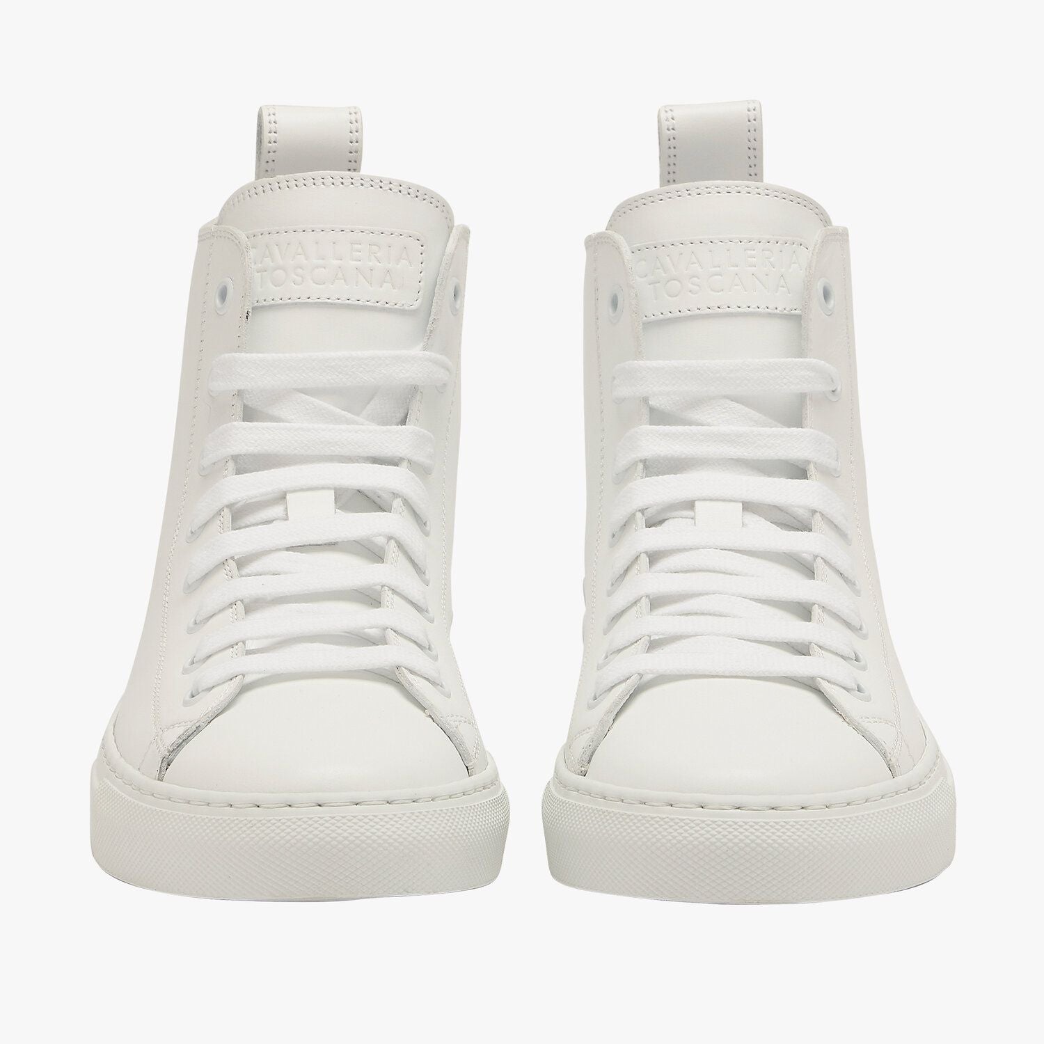 Cavalleria Toscana - CT Leather High Top Sneakers - White