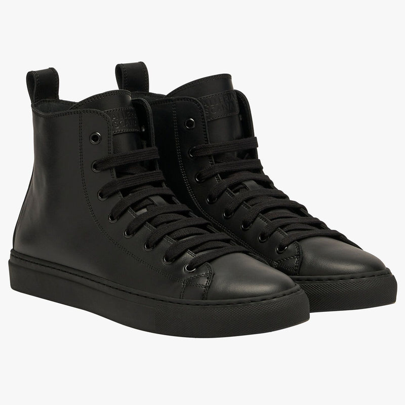 Cavalleria Toscana - CT Leather High Top Sneakers - Black