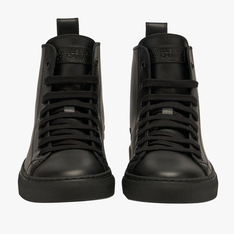 Cavalleria Toscana - CT Leather High Top Sneakers - Black