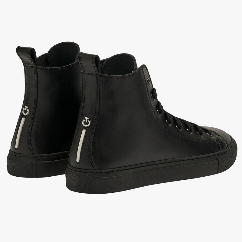 Cavalleria Toscana - CT Leather High Top Sneakers - Black