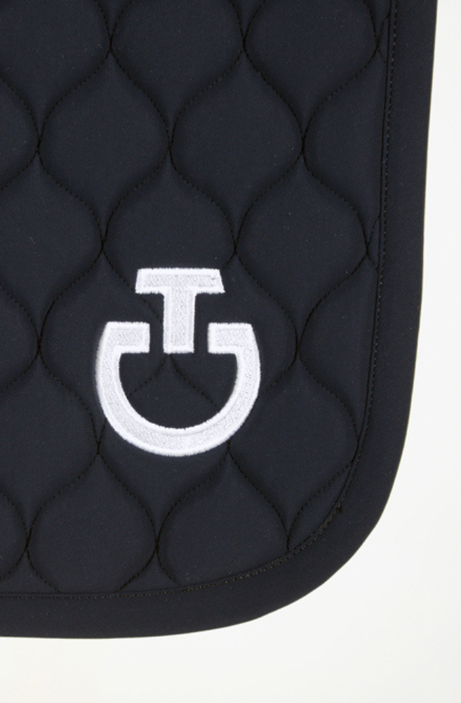 Circular Quilted Dressage Saddle Pad 2023 - Navy