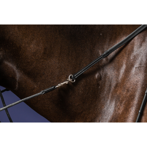 Rubber Gogue Reins 1/2" - Black