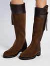 Inclement Long Tassel Boot - Dark Oak