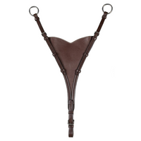 US Jumping Soft Bib Martingale Attachment - Brown