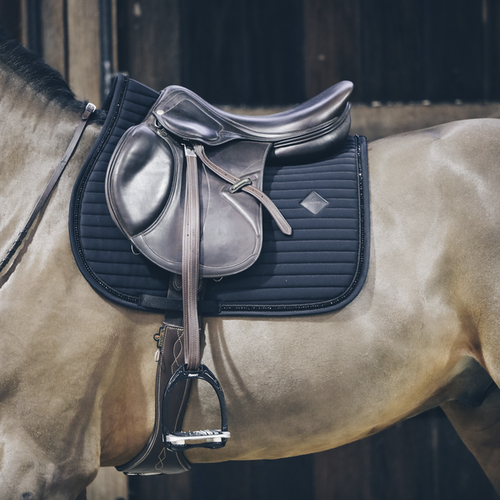 Pearls Jump Saddle Pad - Black