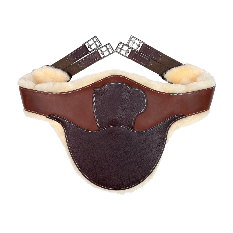 Belly Guard Girth with Removable Sheepskin Lining