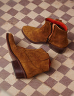 Cassidy Suede Cowboy Boot - Tan