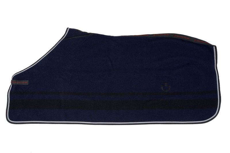 CT Jersey Stripe Wool Rug - Navy/Black (145cm/5'3 NZ)