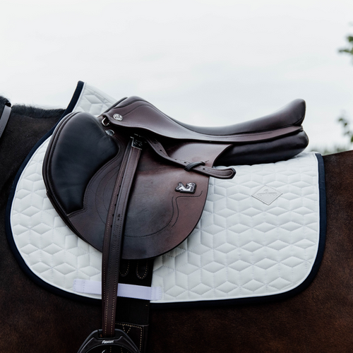Softshell Jump Saddle Pad - White