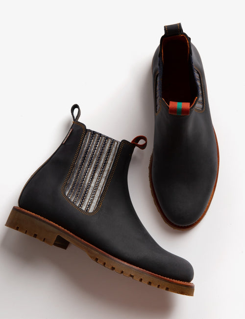 Penelope Chilvers - Oscar Leather Boot - Indigo/Blue