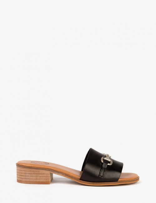 Salamanca Horsebit Mule - Black