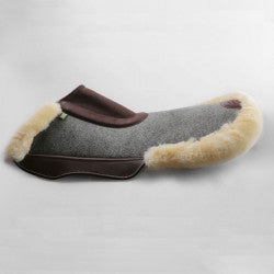 Devoucoux Demi-pression Feutre Gris, Distribution De Pression, Pour Selle Anglaise Large 18,5/19